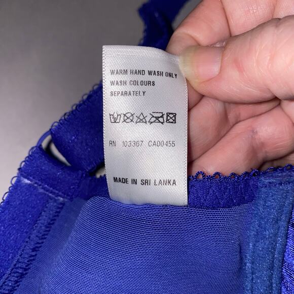 Elomi Charley Underwire Spacer T-Shirt Bra 34K Marine Blue NWT EL4383ULE - Picture 3 of 5